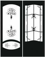 Пескоструйные рисунки на двери